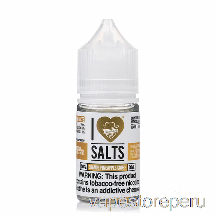 Vape Sin Nicotina Peru Naranja Piña Triturada - Me Encantan Las Sales - 30ml 25mg